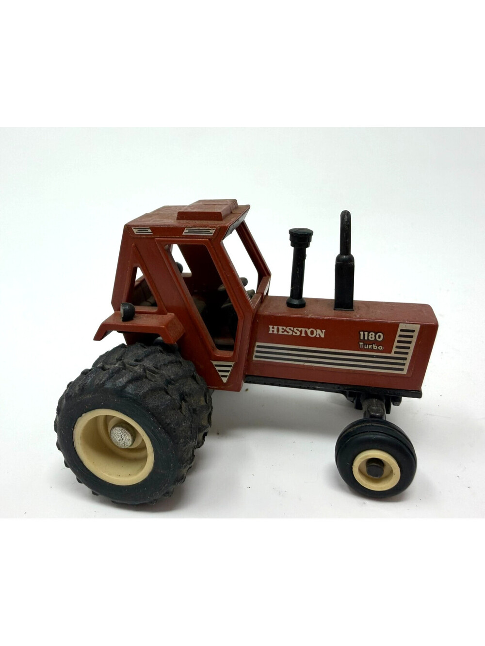 Vintage ERTL Diecast Metal Tractor Toy Hesston 1180 DT Turbo Farm Tractor, 1/64